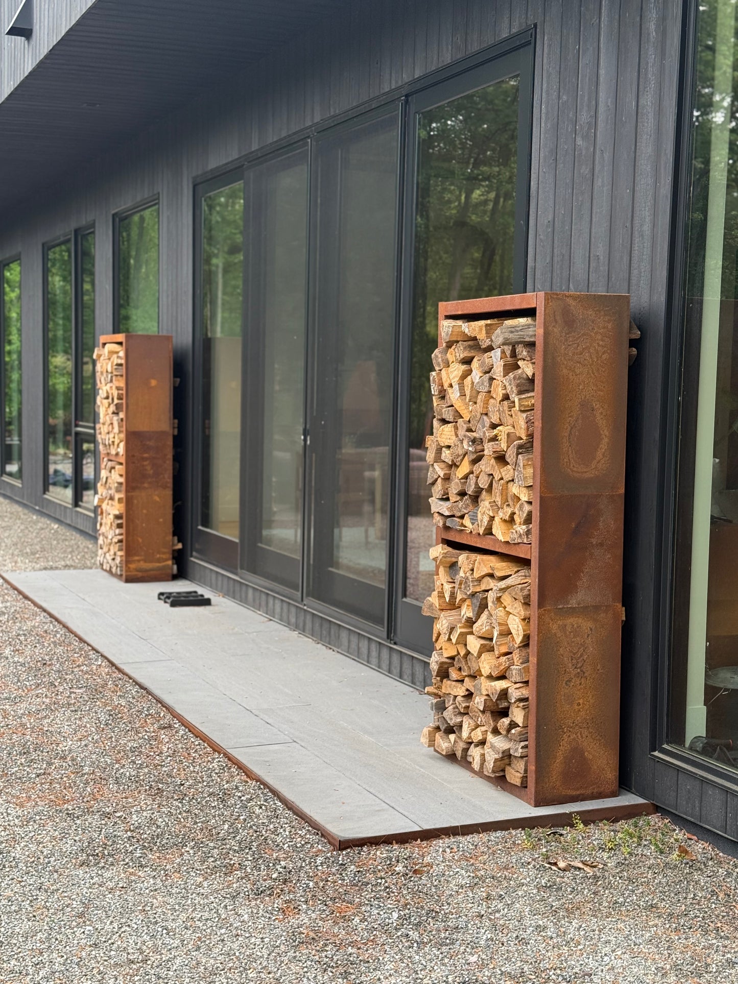Rectangular Double Wood Storage