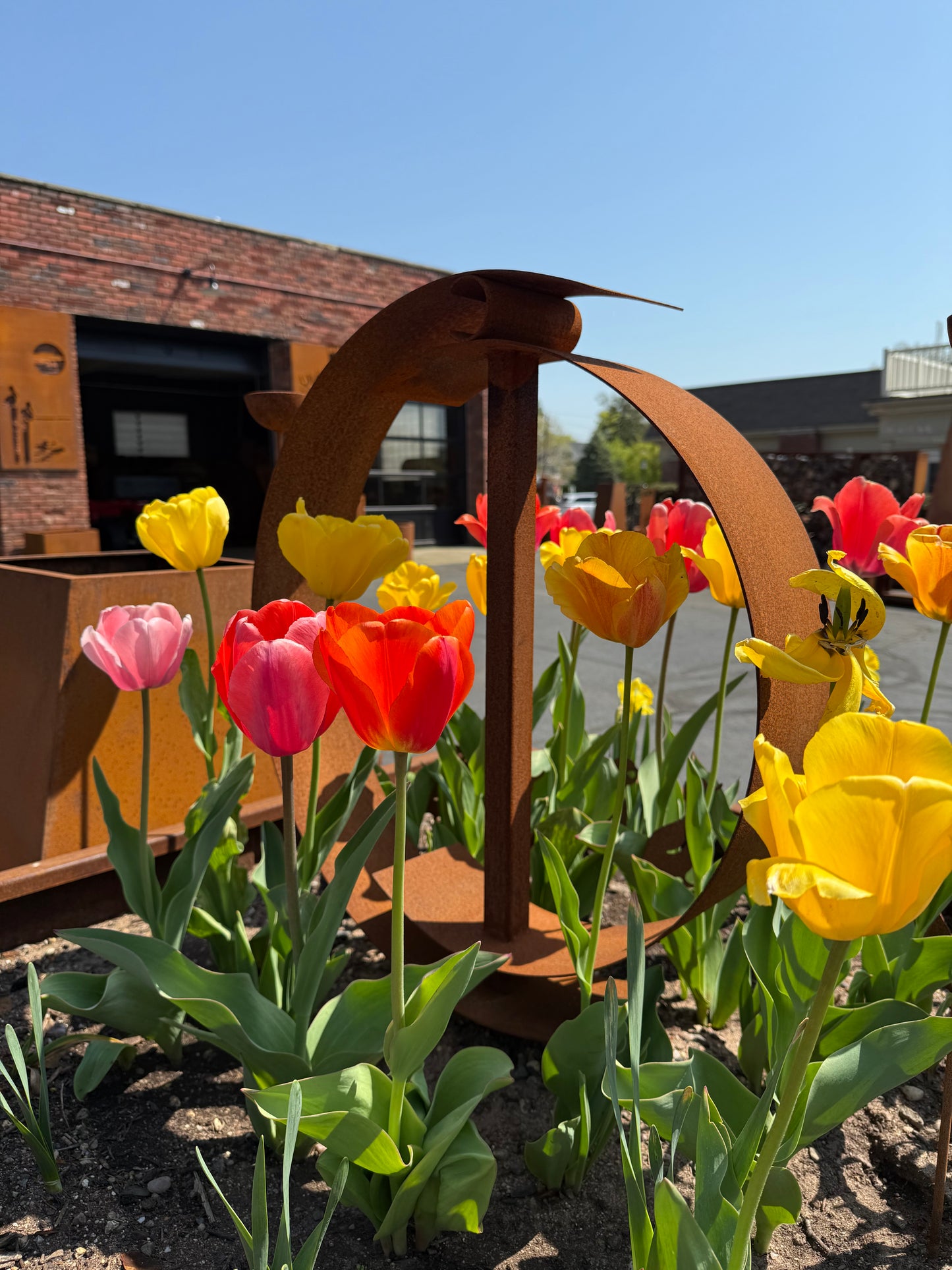 Circular Corten Sculpture