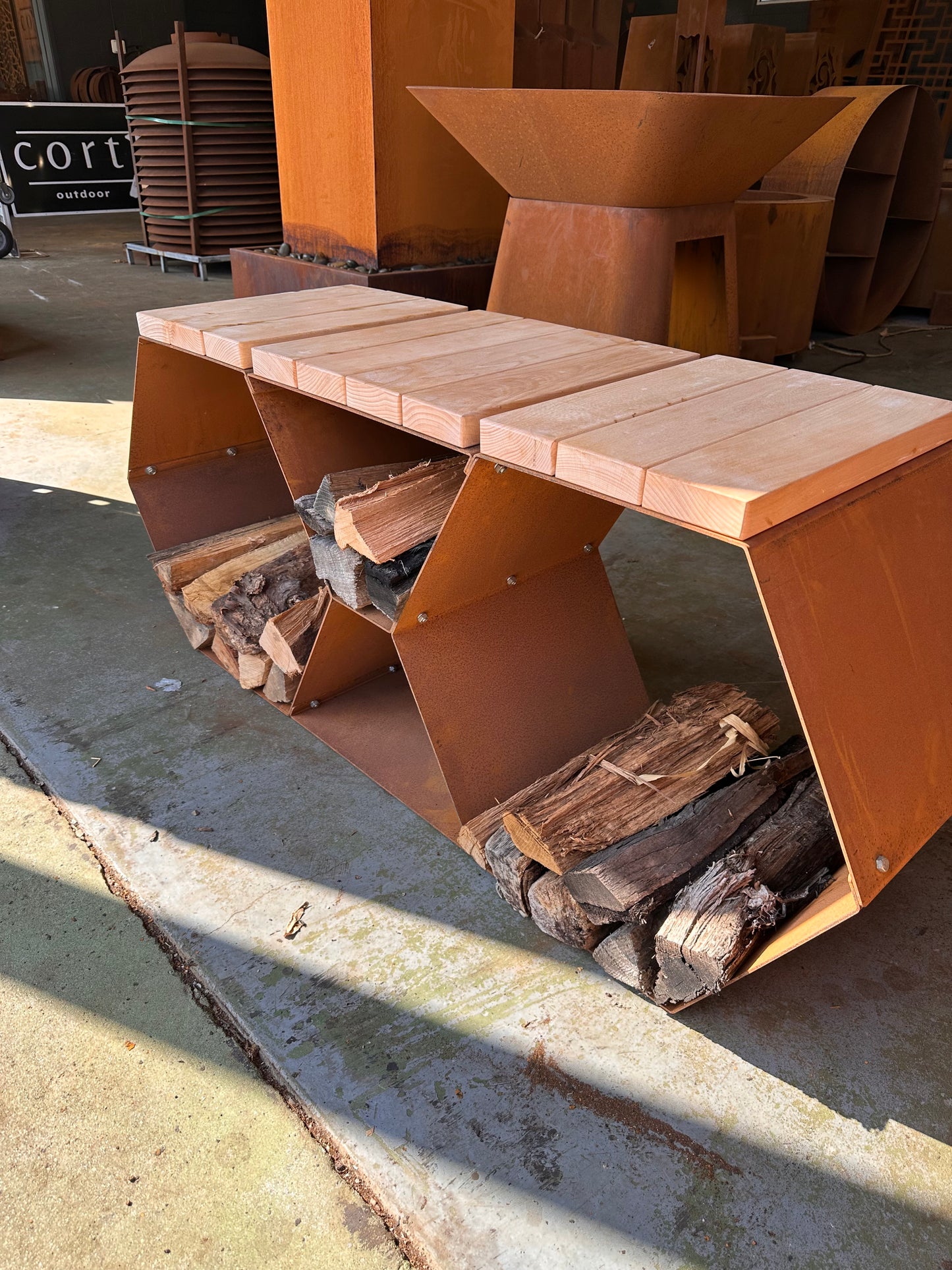 Hexagon Modular Wood Storage
