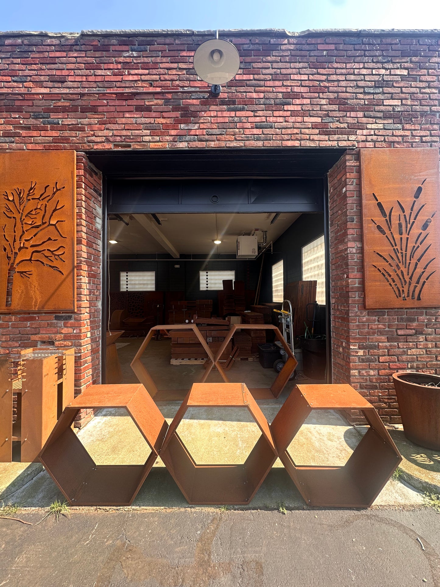 Hollow Hexagon Wood Storage