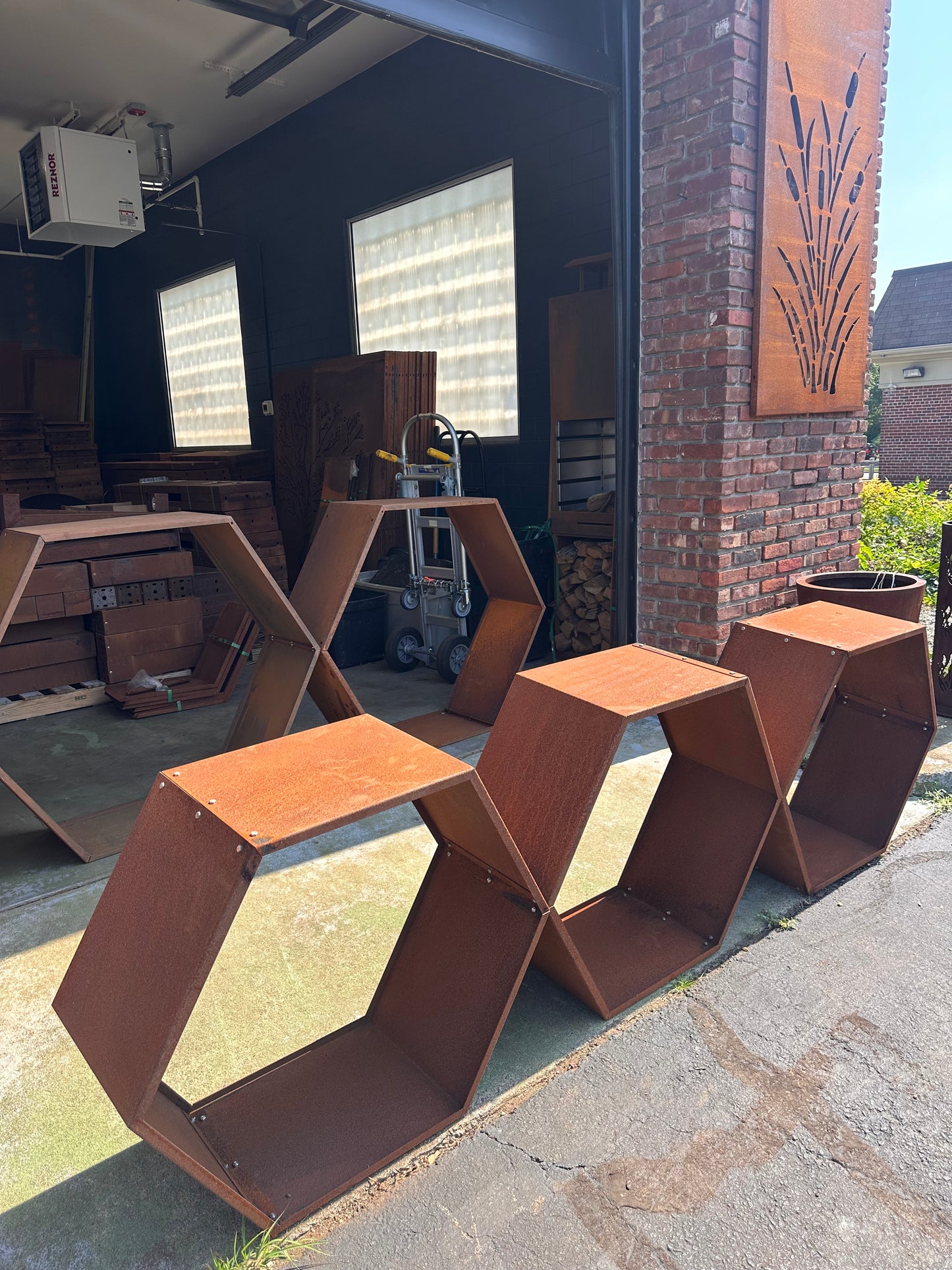 Hollow Hexagon Wood Storage