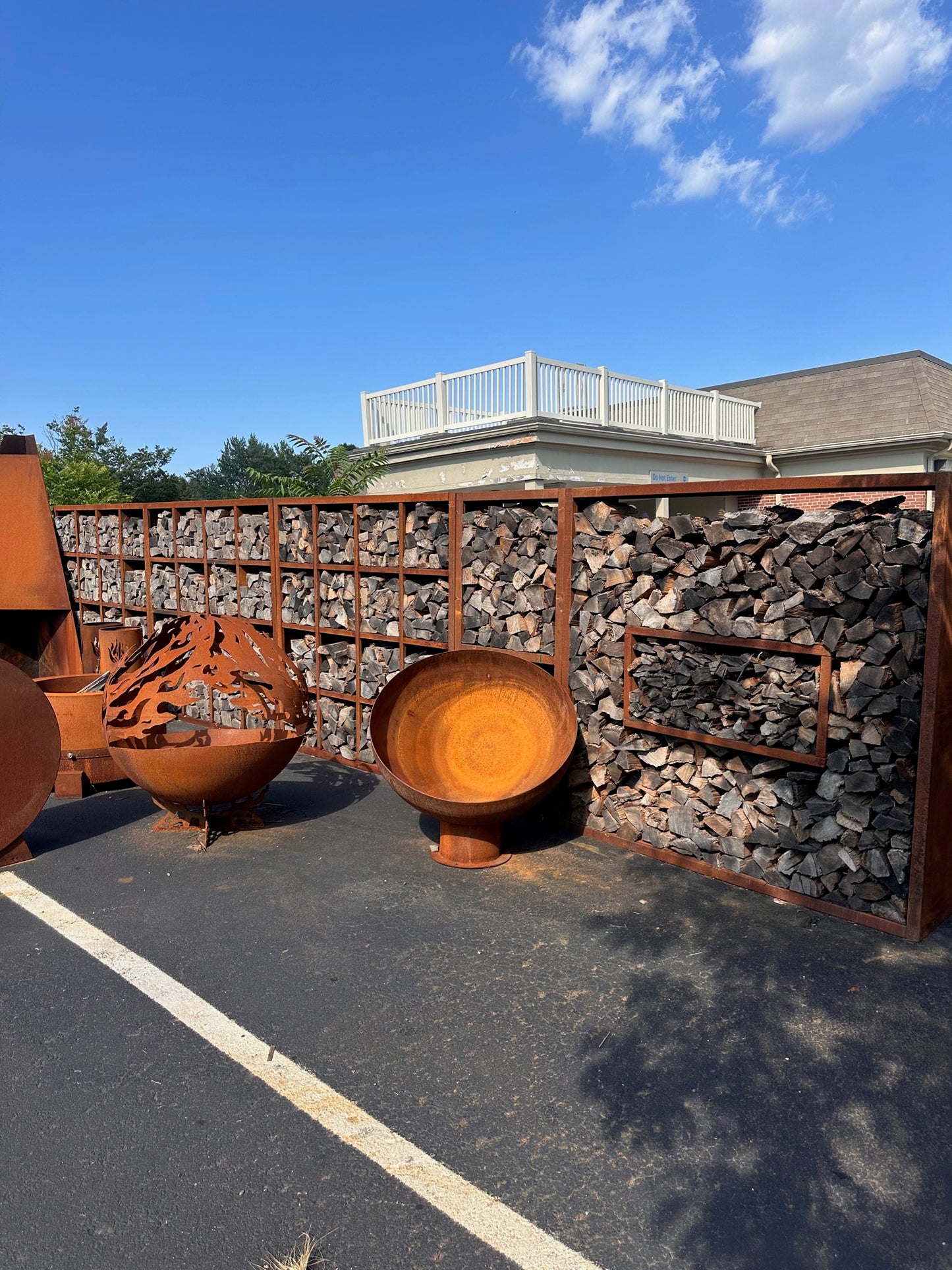 Hollow Wood Storage Wall