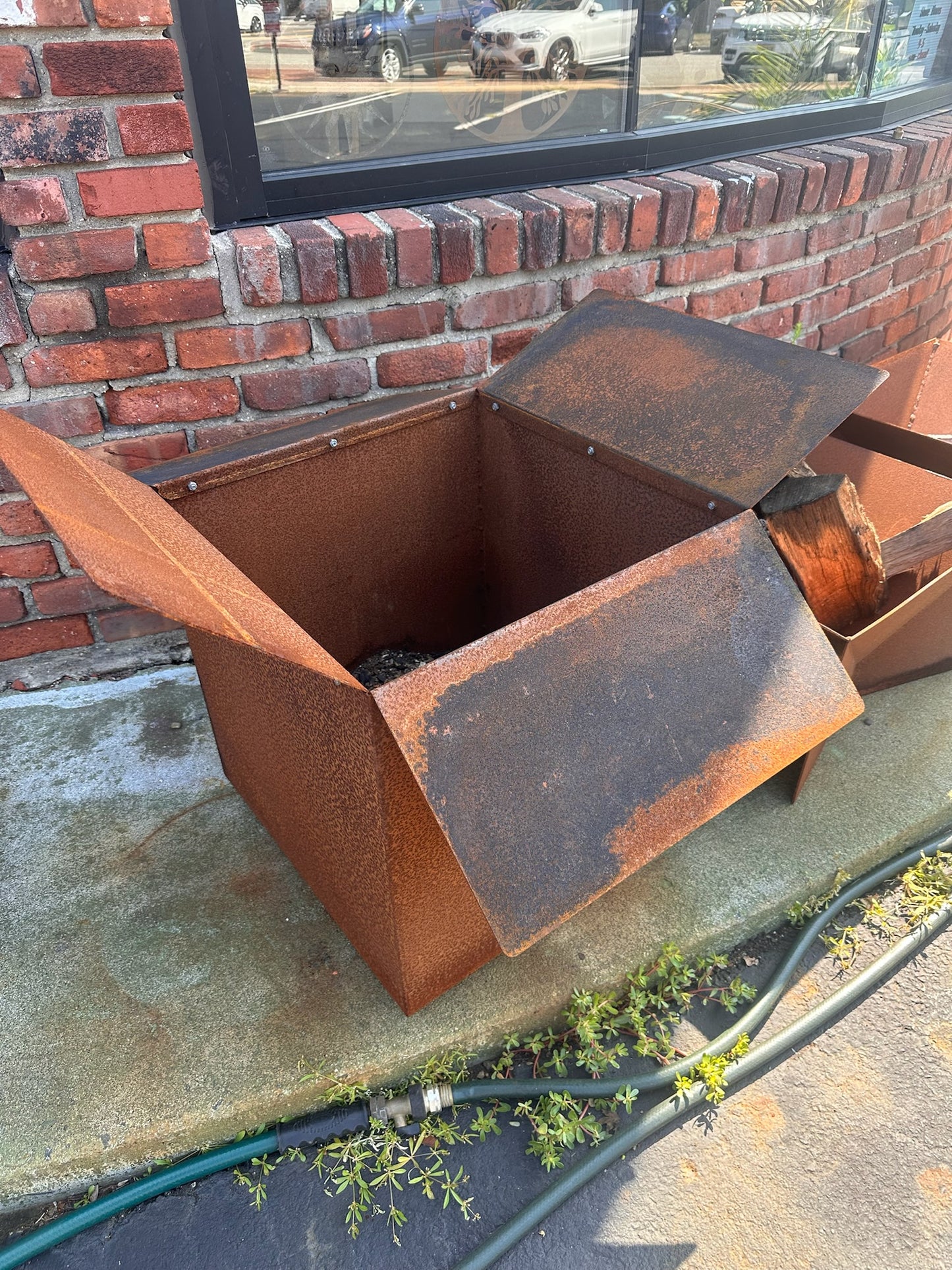 Corten steel Box style Square Planter