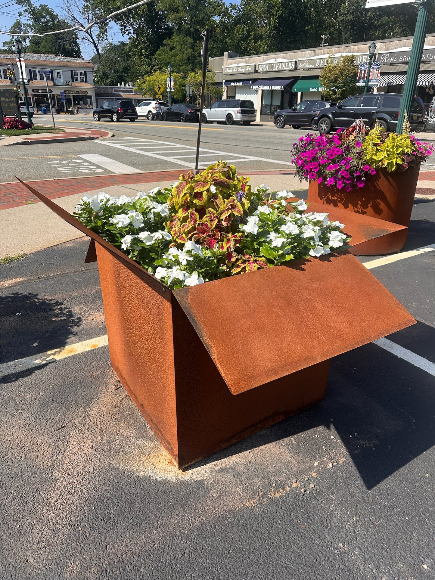 Corten steel Box style Square Planter