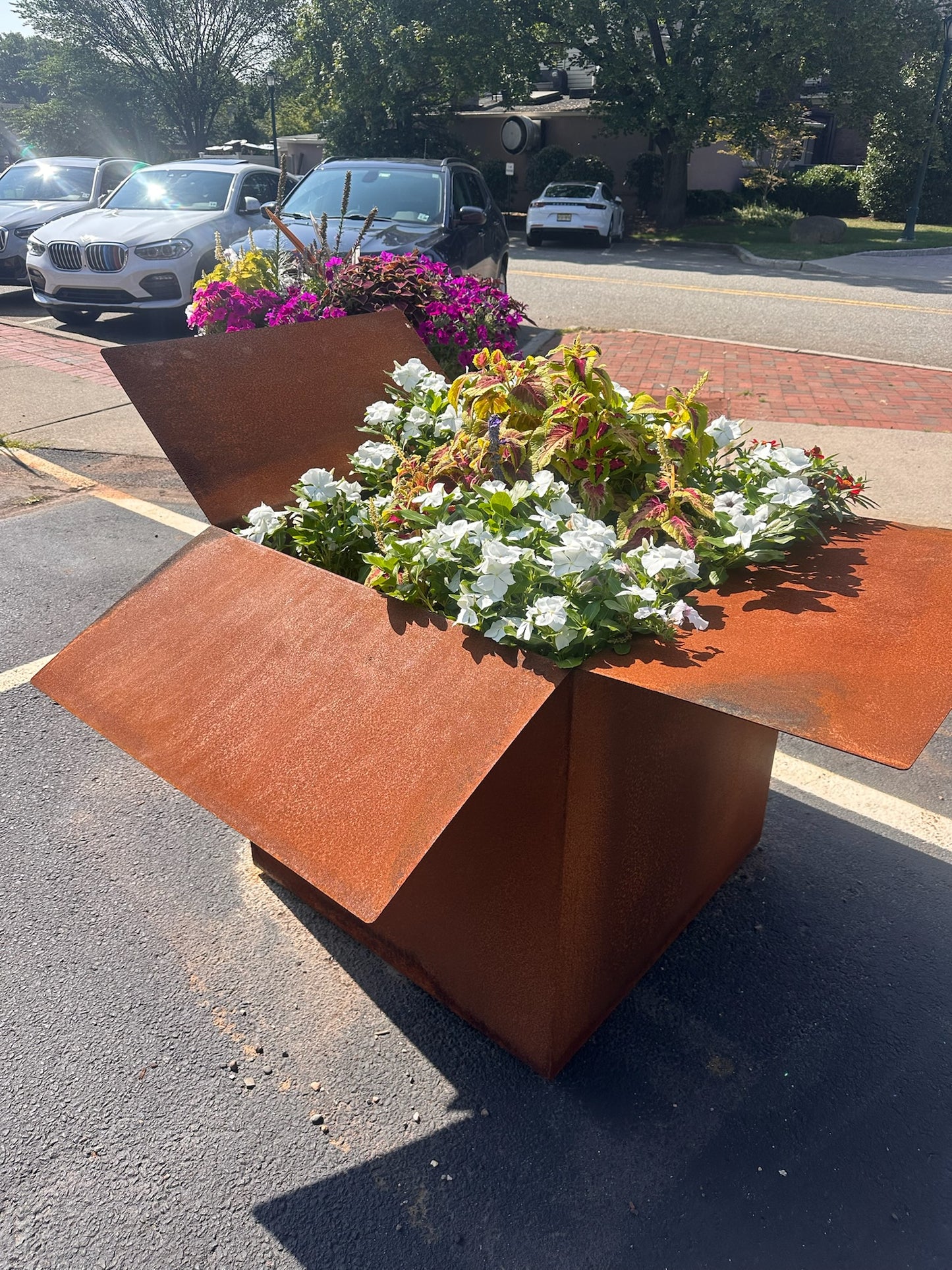 Corten steel Box style Square Planter