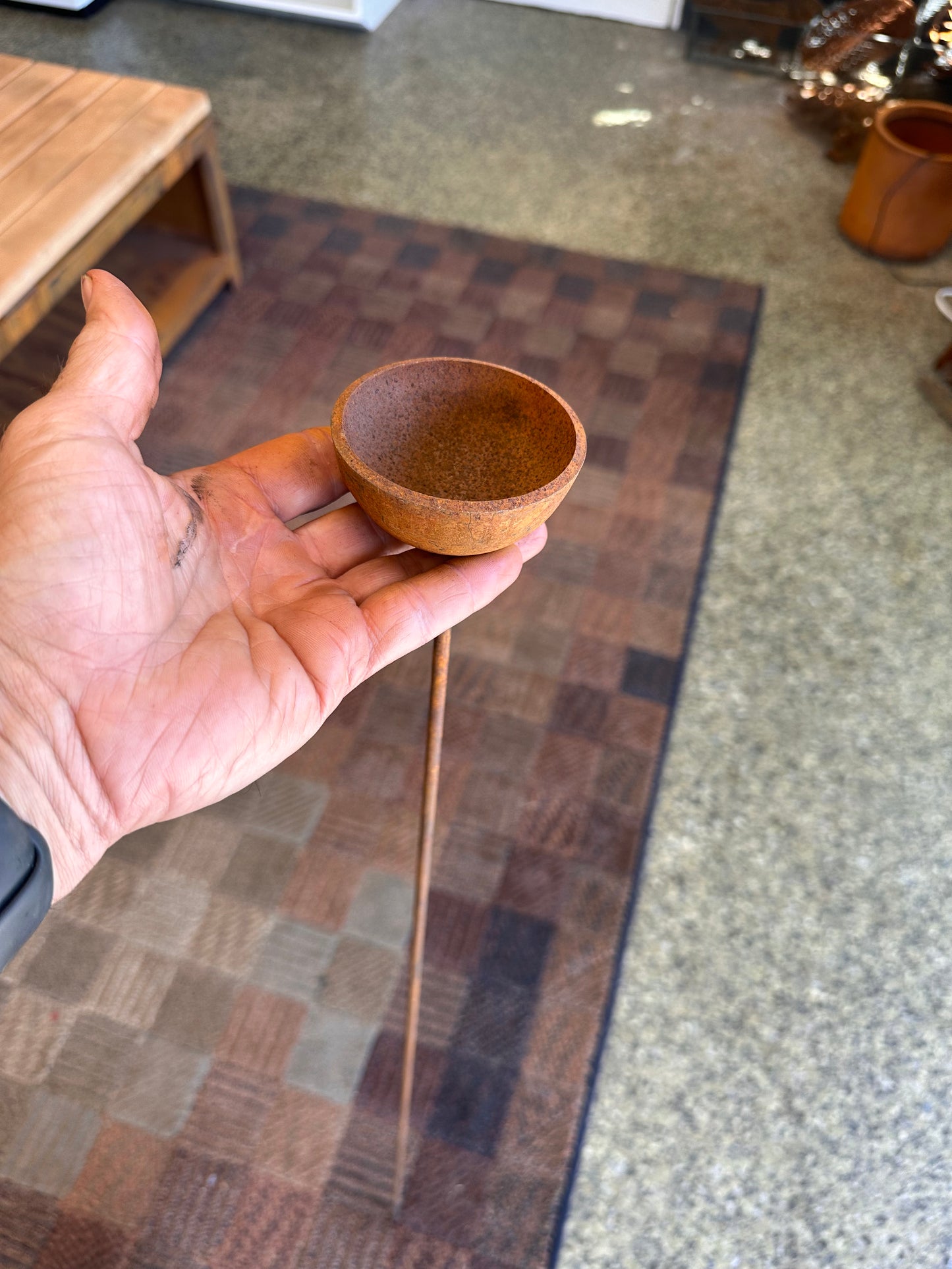 Corten Steel Garden Rain Cup Bowls