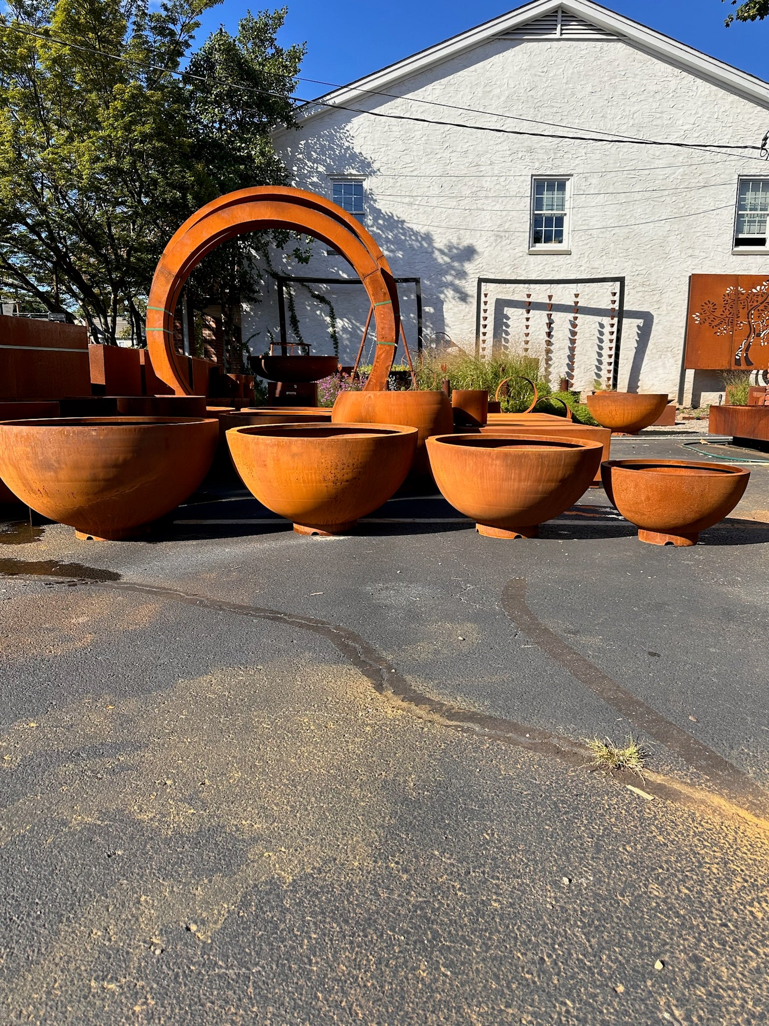 steel planting pots Corten Steel Bowls