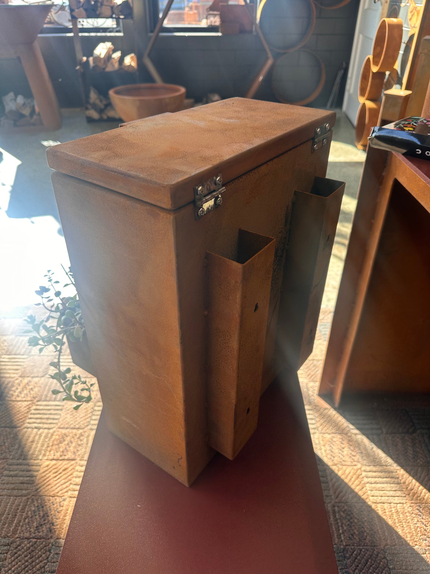 Wall Hung Mailbox with Planter