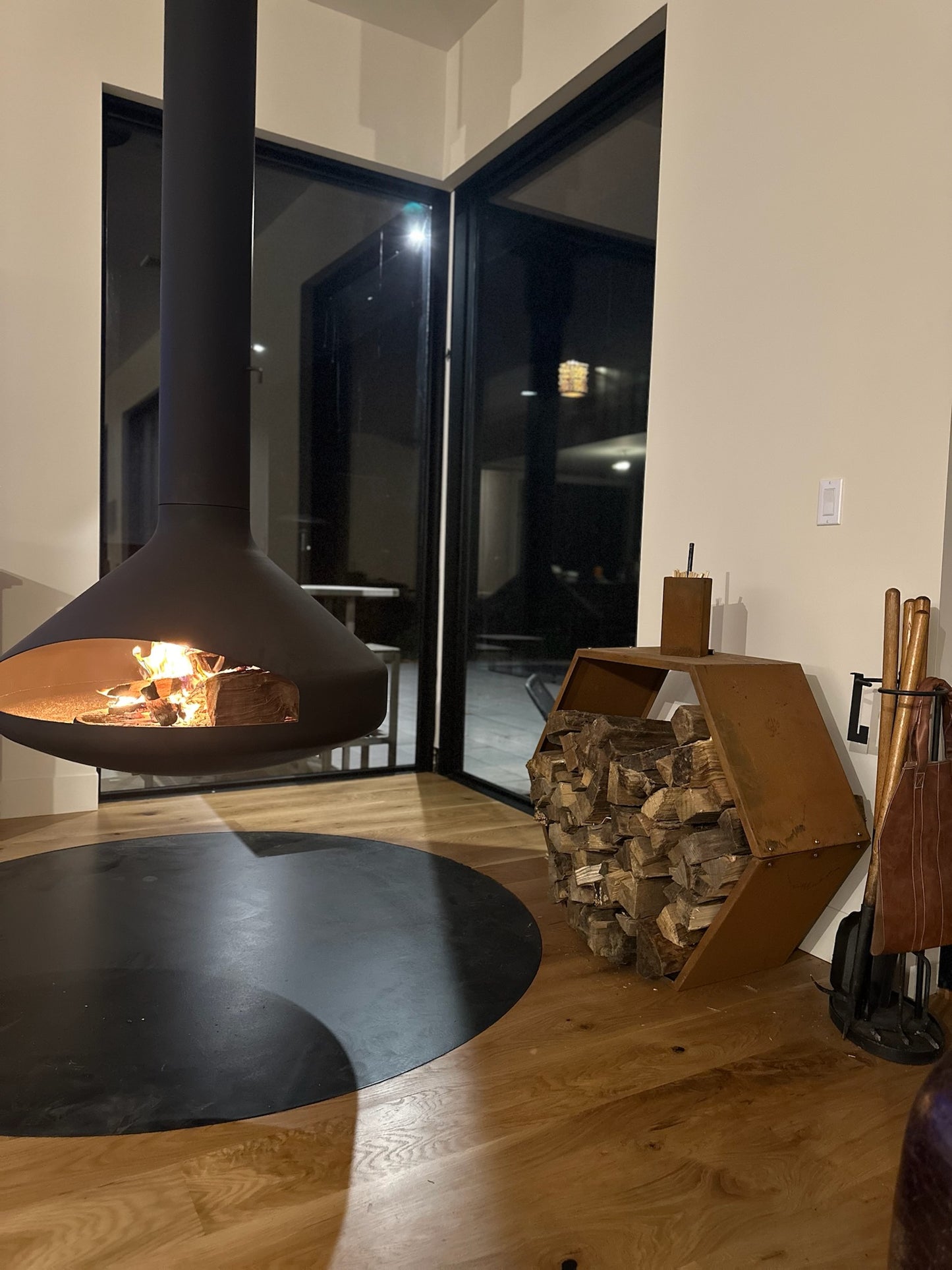 Hollow Hexagon Wood Storage
