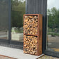 Rectangular Double Wood Storage