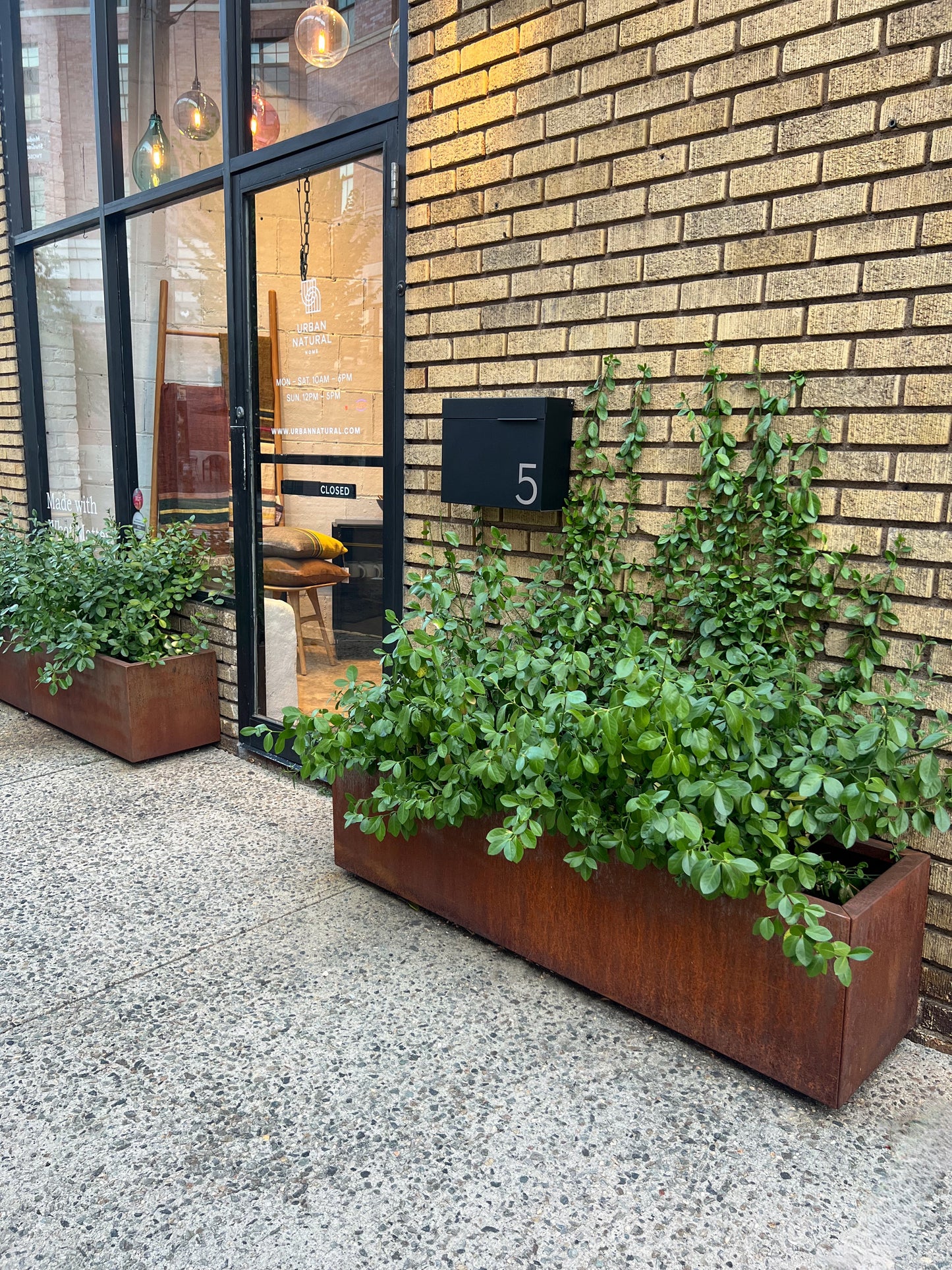 Long Corten Planter