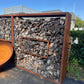 Hollow Wood Storage Wall