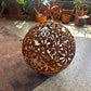 Corten Steel Lawn Ball Art Sculpture