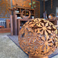 Corten Steel Lawn Ball Art Sculpture