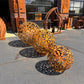 Corten Steel Lawn Ball Art Sculpture