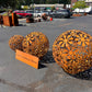 Corten Steel Lawn Ball Art Sculpture