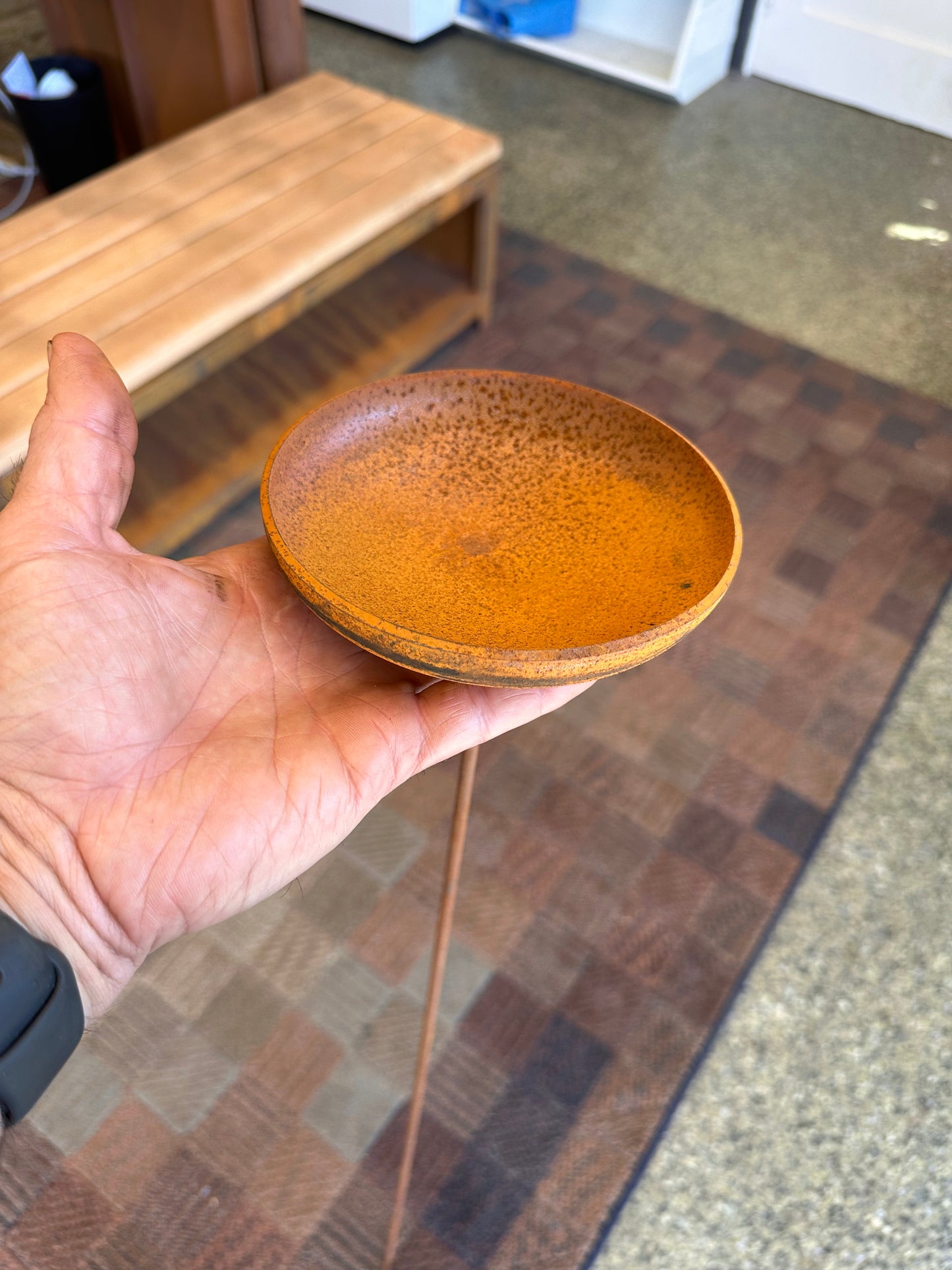 Corten Steel Garden Rain Cup Bowls