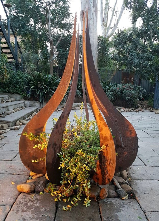 Teardrop Corten Planter