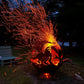 Corten Steel Fireball Firepit