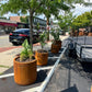 Round Corten Planter