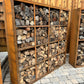 Cubed Wood Storage Wall