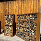 Cubed Wood Storage Wall
