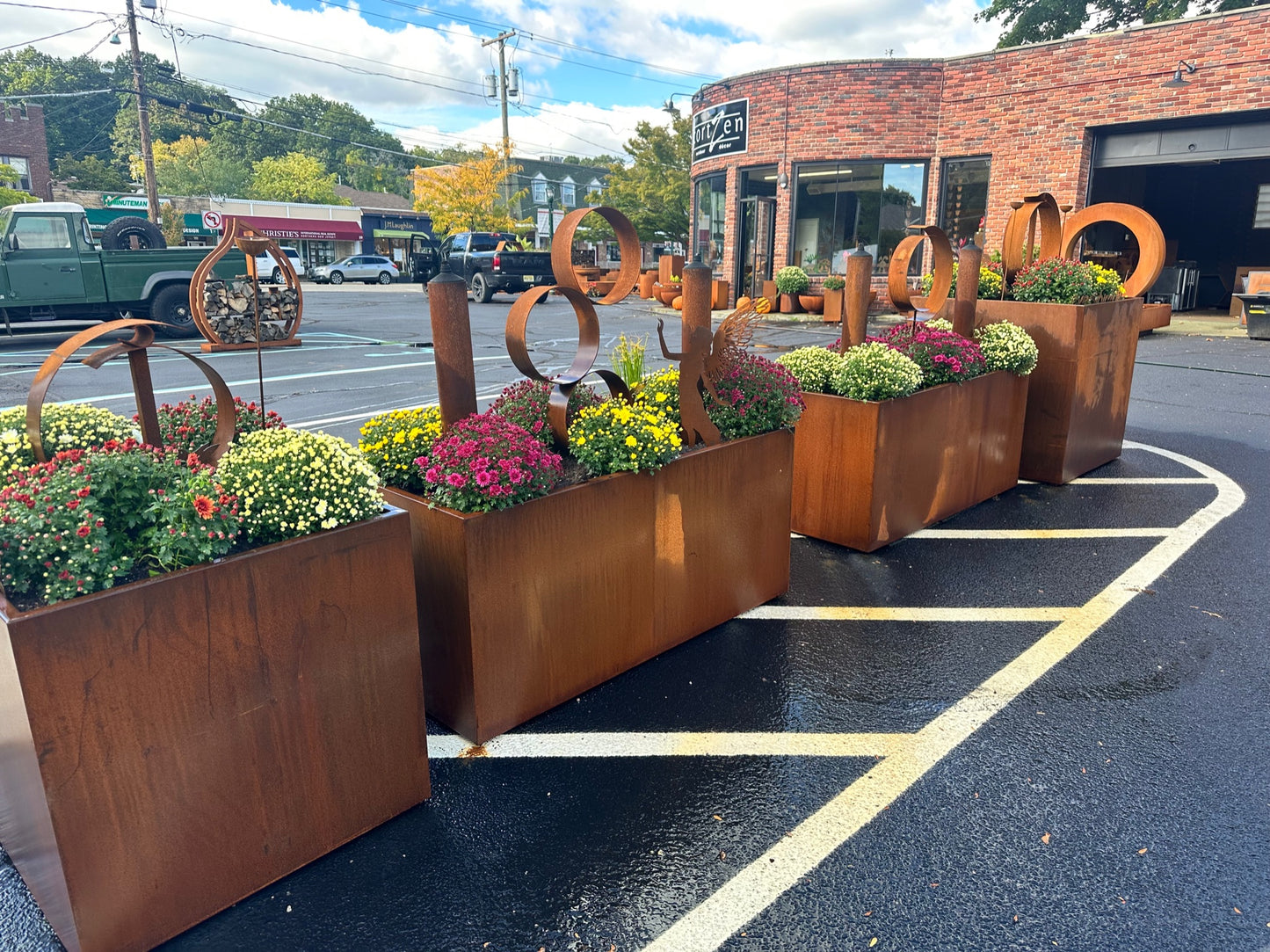 Rectangular Corten Planter