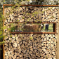 Hollow Wood Storage Wall