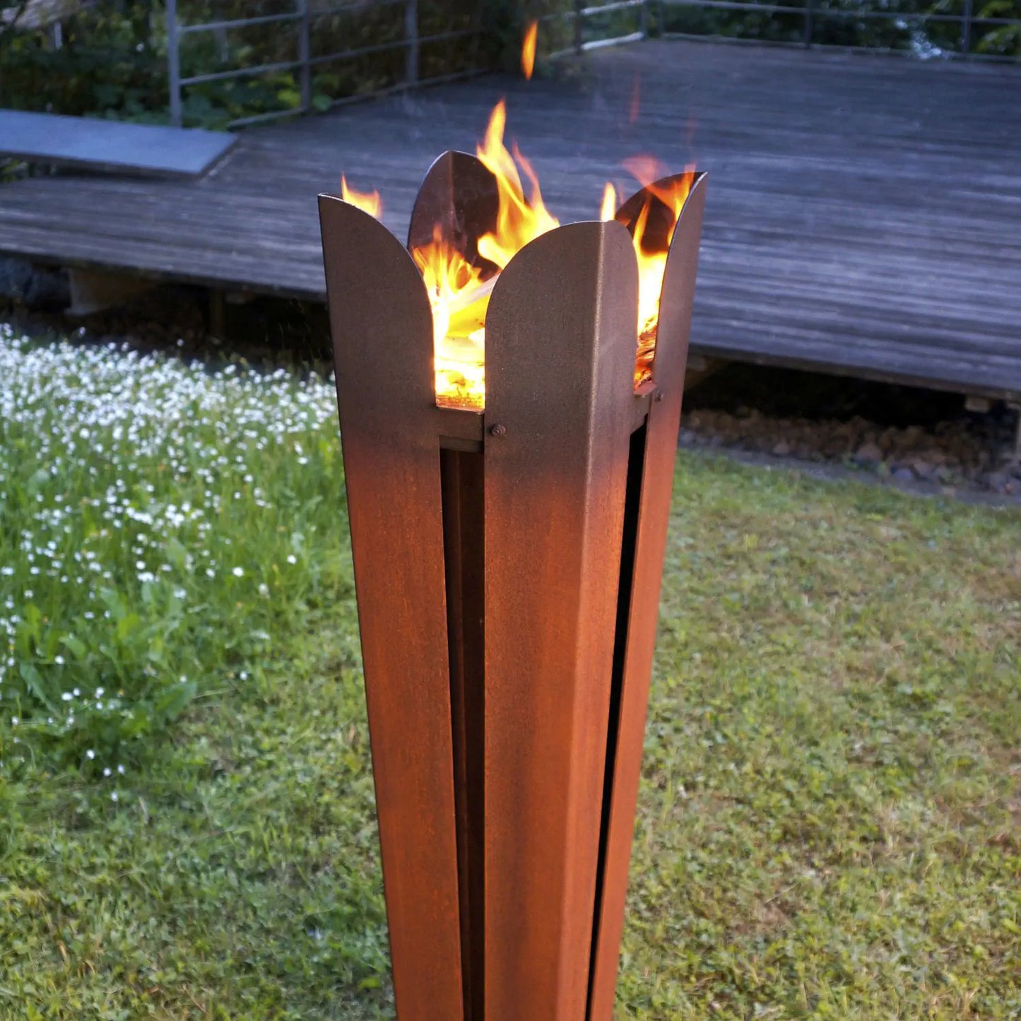 Corten Flame Holder