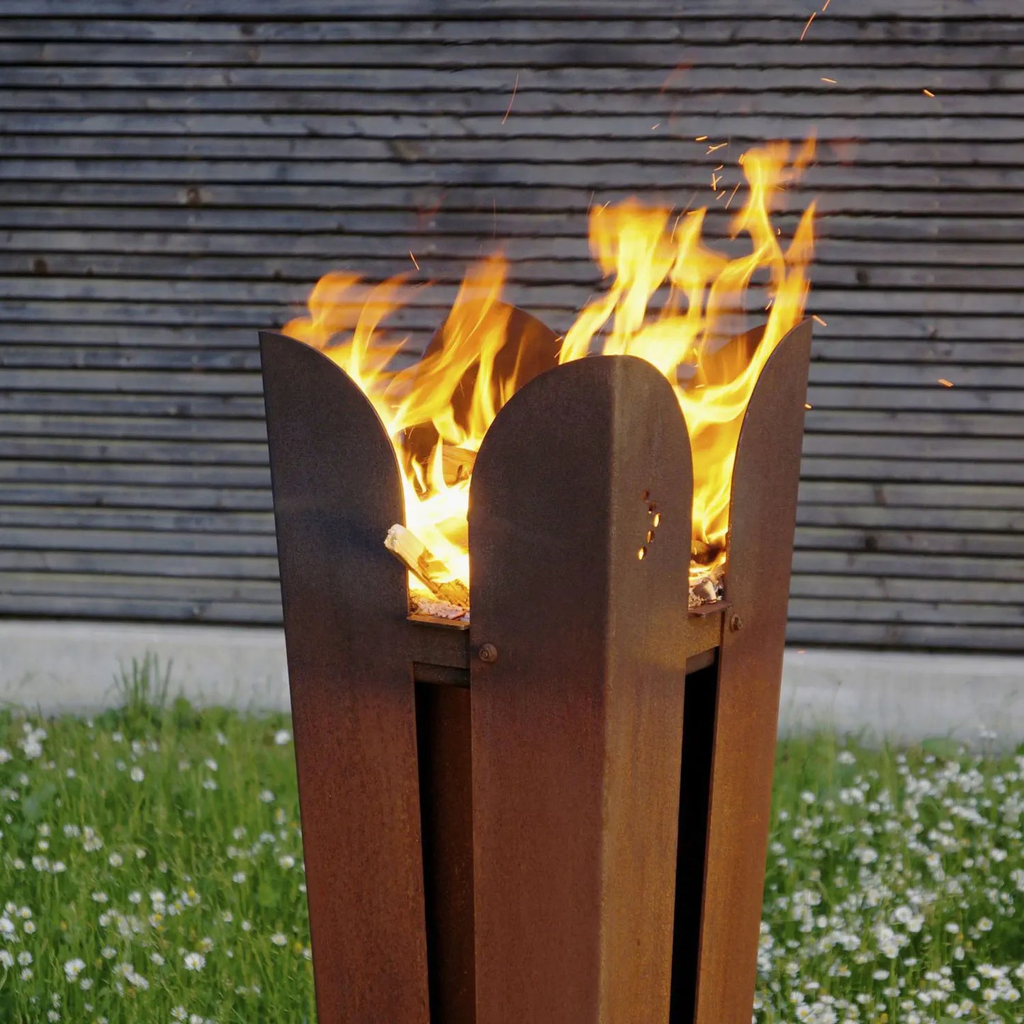 Corten Flame Holder