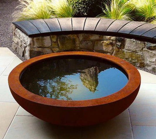 Thick Corten Water Bowl