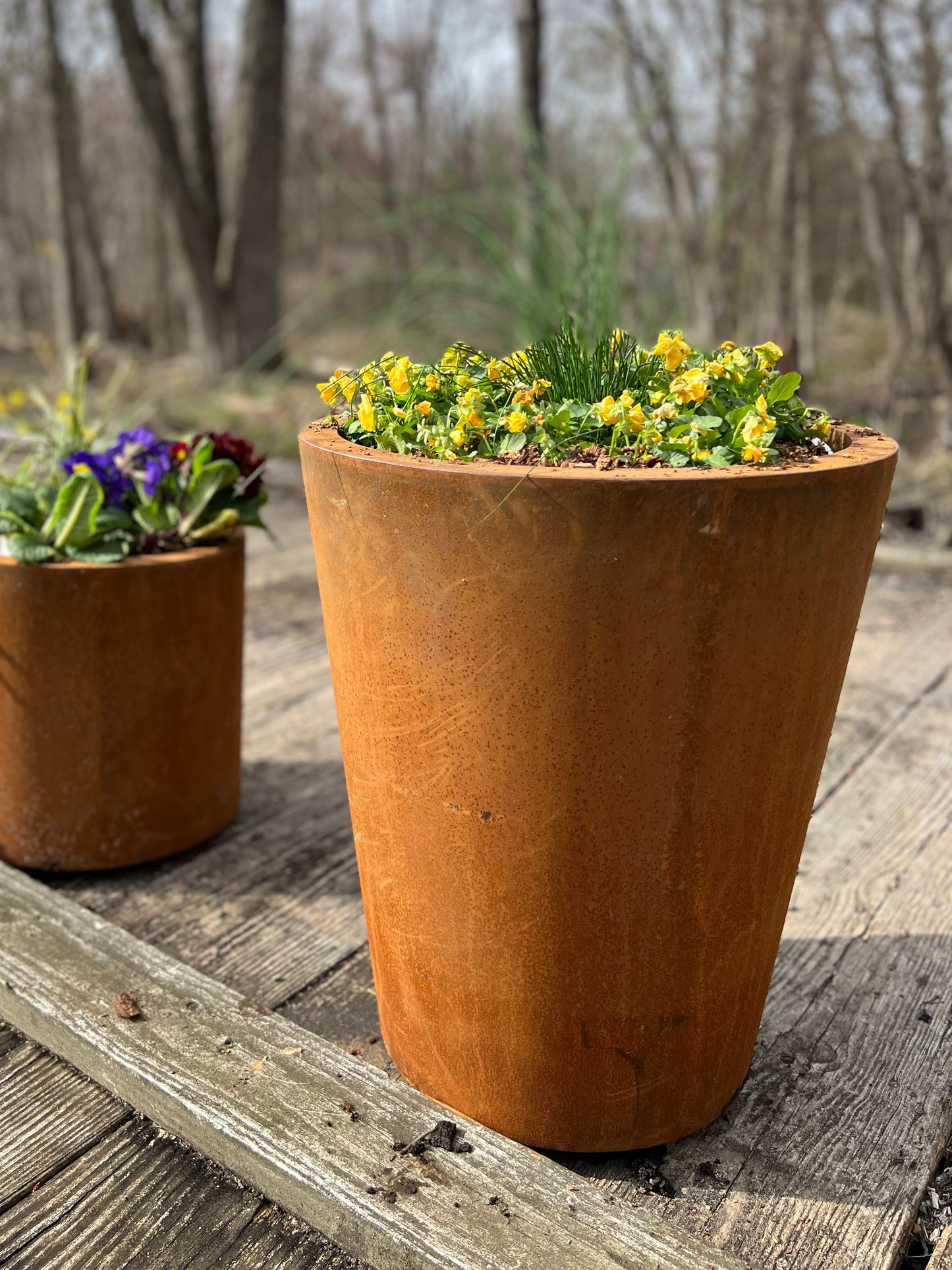 Tapered Round Tall Planter