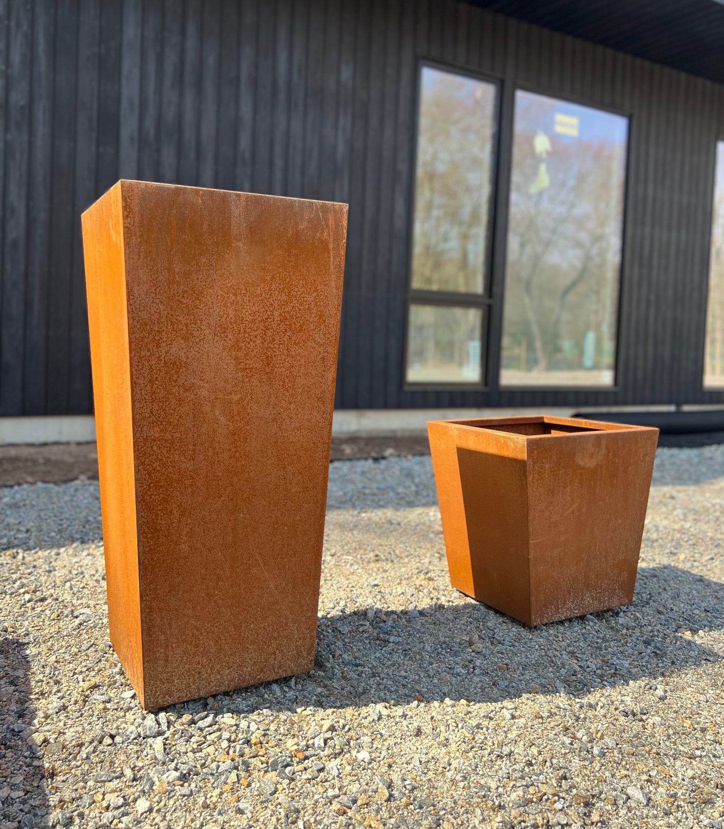 Tapered Rectangular Tall Planters