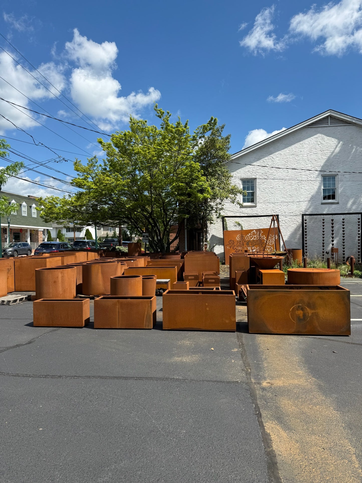 Rectangular Corten Planter