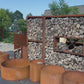 Cubed Wood Storage Wall